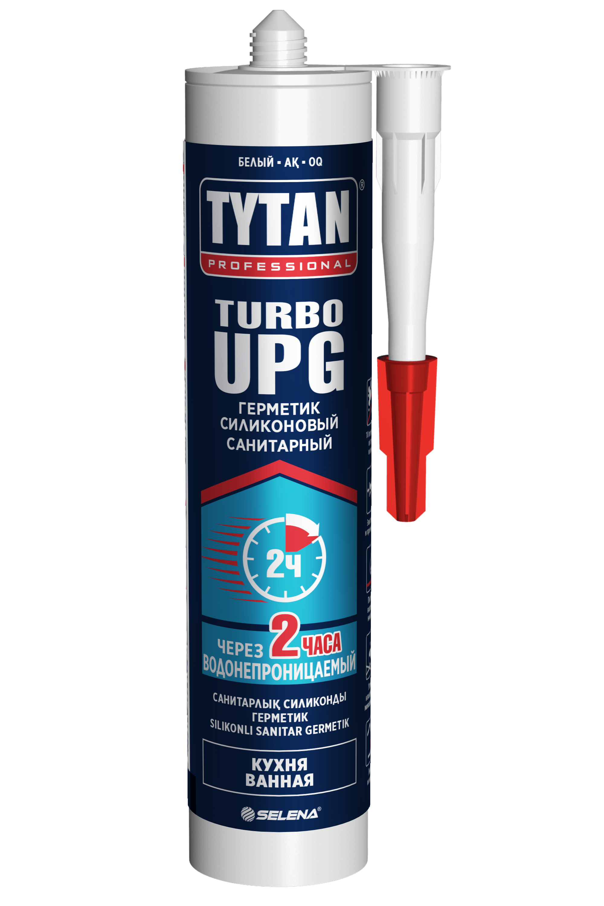 Изображение товара Герметик силиконовый санитарный Tytan UPG Turbo белый 280 мл для ванной и кухни Изображение товара Герметик силиконовый санитарный Tytan UPG Turbo белый 280 мл для ванной и кухни