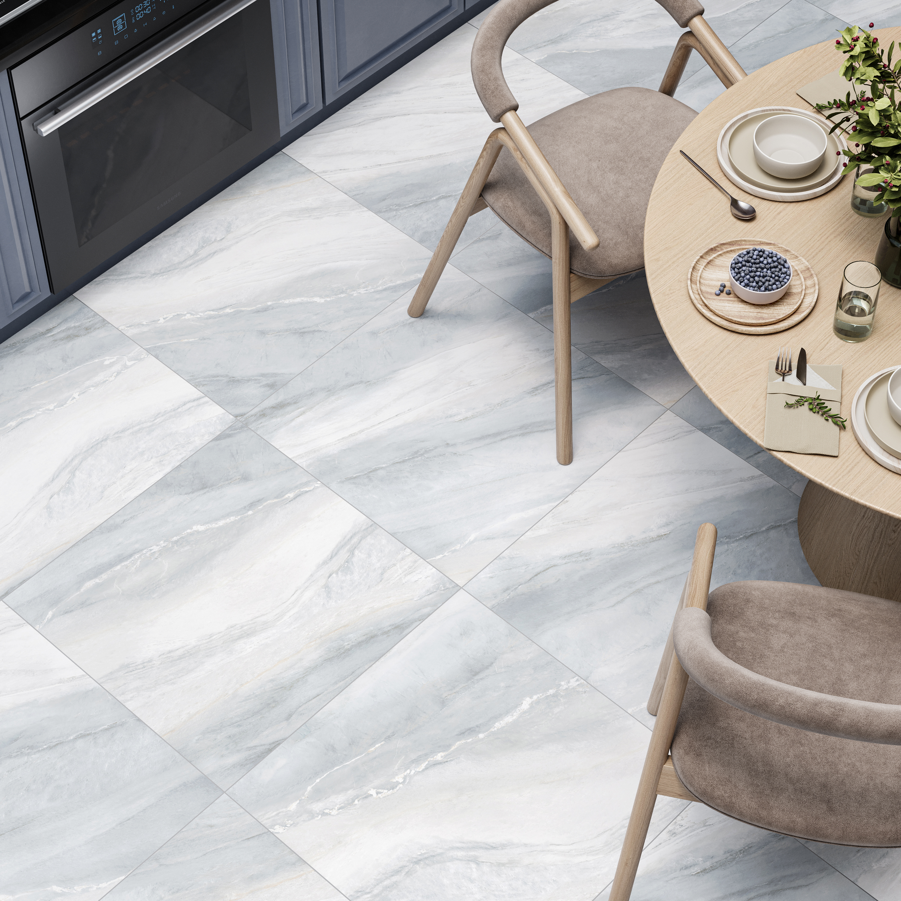 Изображение товара Керамогранит Alma Ceramica Baltic 60x60 Глазурованный Мрамор Матовый