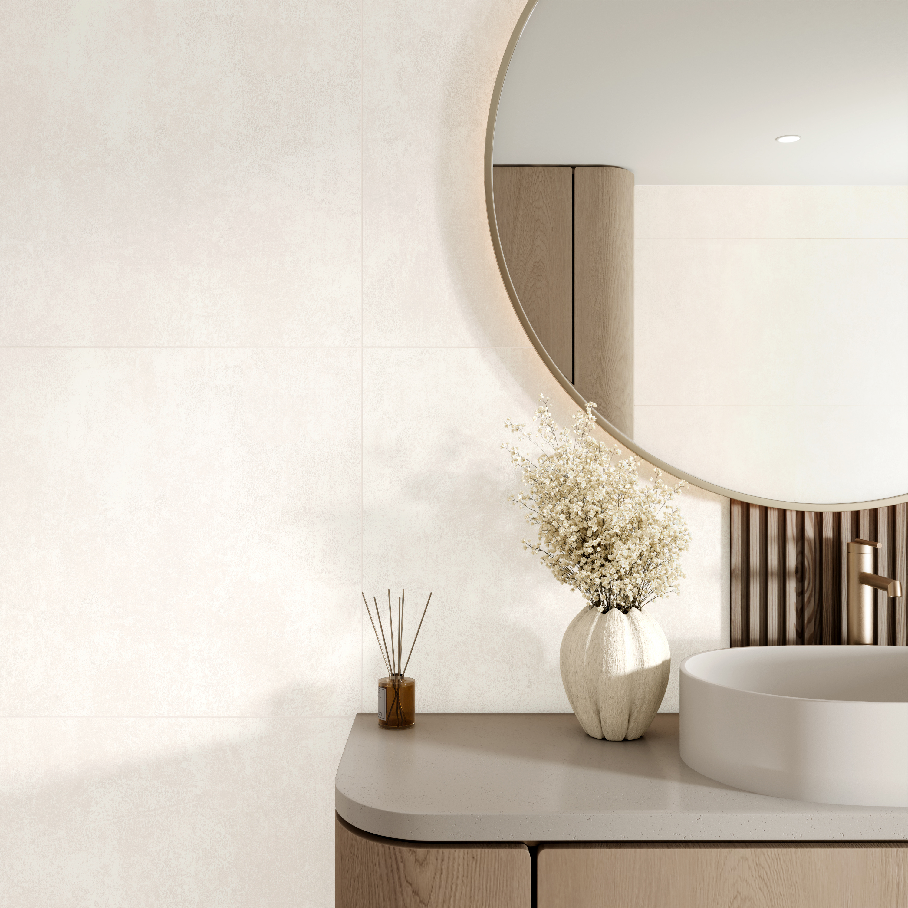 Изображение товара Керамогранит ALMA CERAMICA Beton Evo 04 60x60 см матовый бежевый