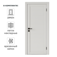 Изображение товара Корса - межкомнатная глухая 60x200 см Hardflex, белая Изображение товара Корса - межкомнатная глухая 60x200 см Hardflex, белая