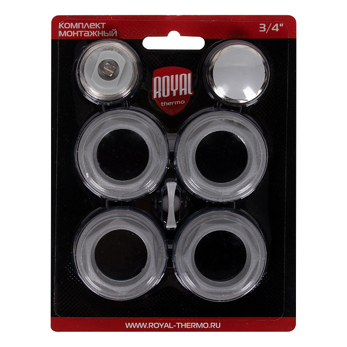 Изображение товара Монтажный комплект для радиаторов Royal Thermo 1"x3/4" сталь серый Изображение товара Монтажный комплект для радиаторов Royal Thermo 1"x3/4" сталь серый
