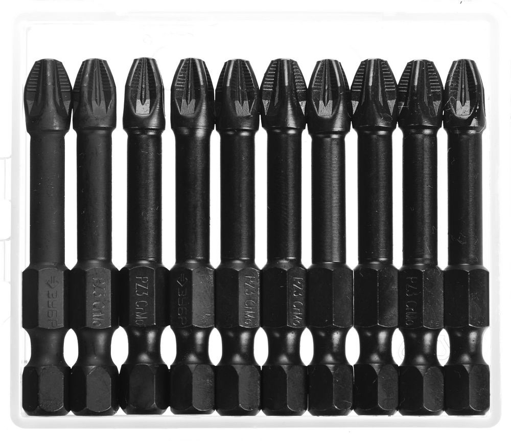 Изображение товара Бита ударная Зубр 26023-3-50-10 PZ3x50 мм, 10 шт Изображение товара Бита ударная Зубр 26023-3-50-10 PZ3x50 мм, 10 шт
