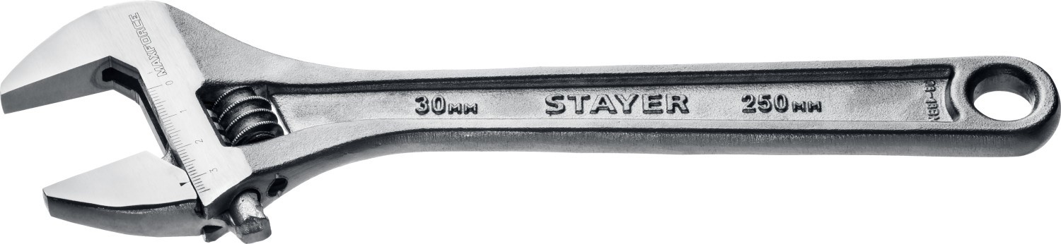 Изображение товара Ключ разводной Stayer 2725-25 захват до 30 мм длина 290 мм Изображение товара Ключ разводной Stayer 2725-25 захват до 30 мм длина 290 мм