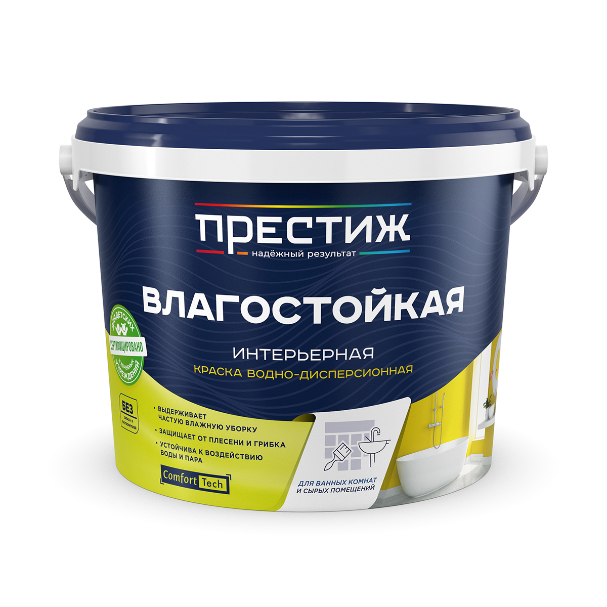 Изображение товара Краска интерьерная Престиж матовая влагостойкая белая 25 л Изображение товара Краска интерьерная Престиж матовая влагостойкая белая 25 л