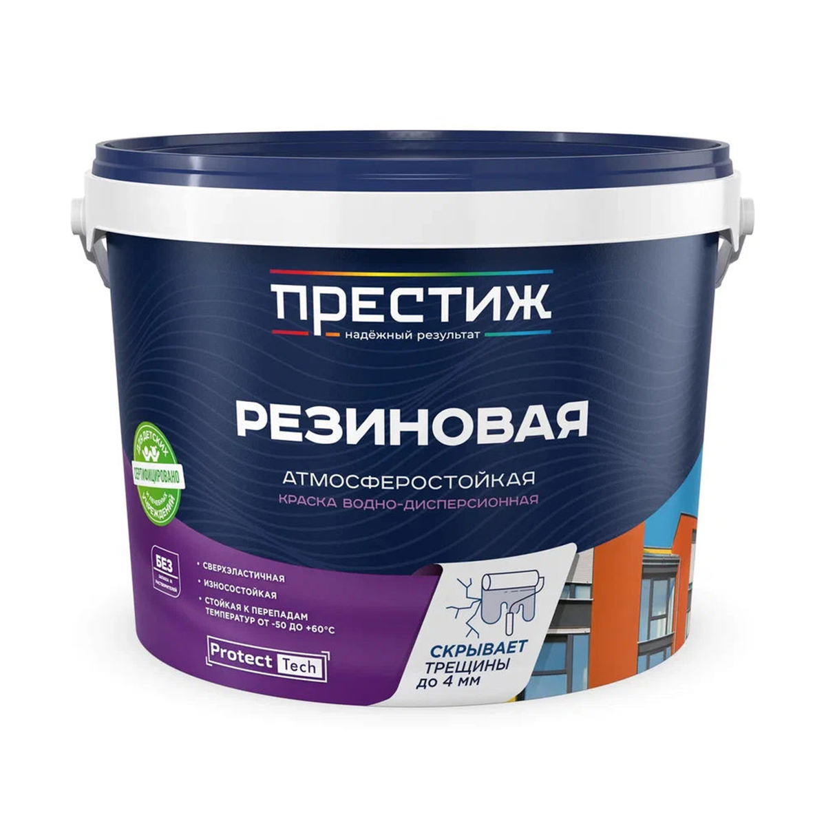 Изображение товара Краска резиновая Престиж матовая красно-коричневая 2.4 кг Изображение товара Краска резиновая Престиж матовая красно-коричневая 2.4 кг