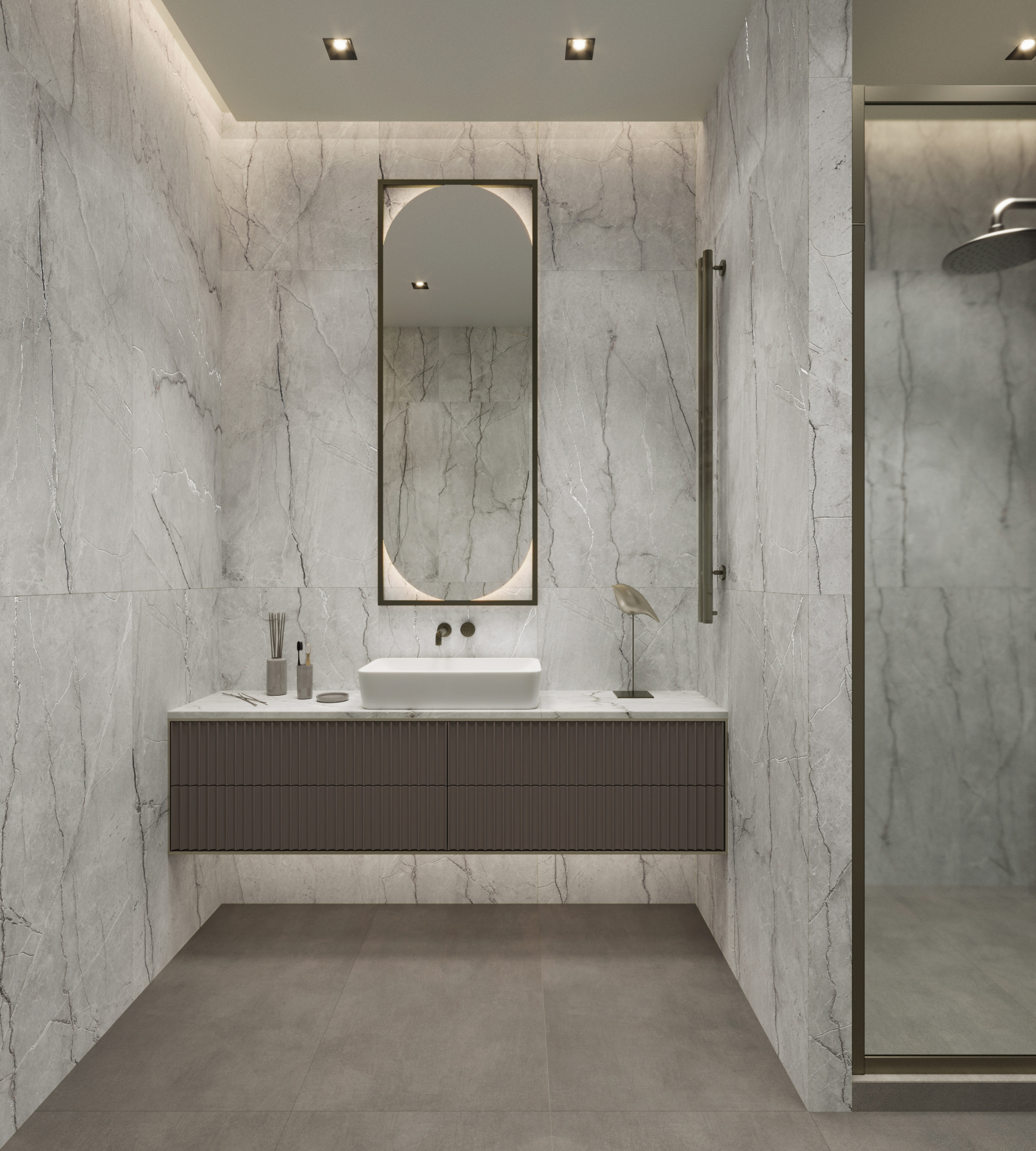 Изображение товара Керамогранит Arcadia Ceramica Кондор Лайт Грей CR4013-A 60x120 см цвет серый