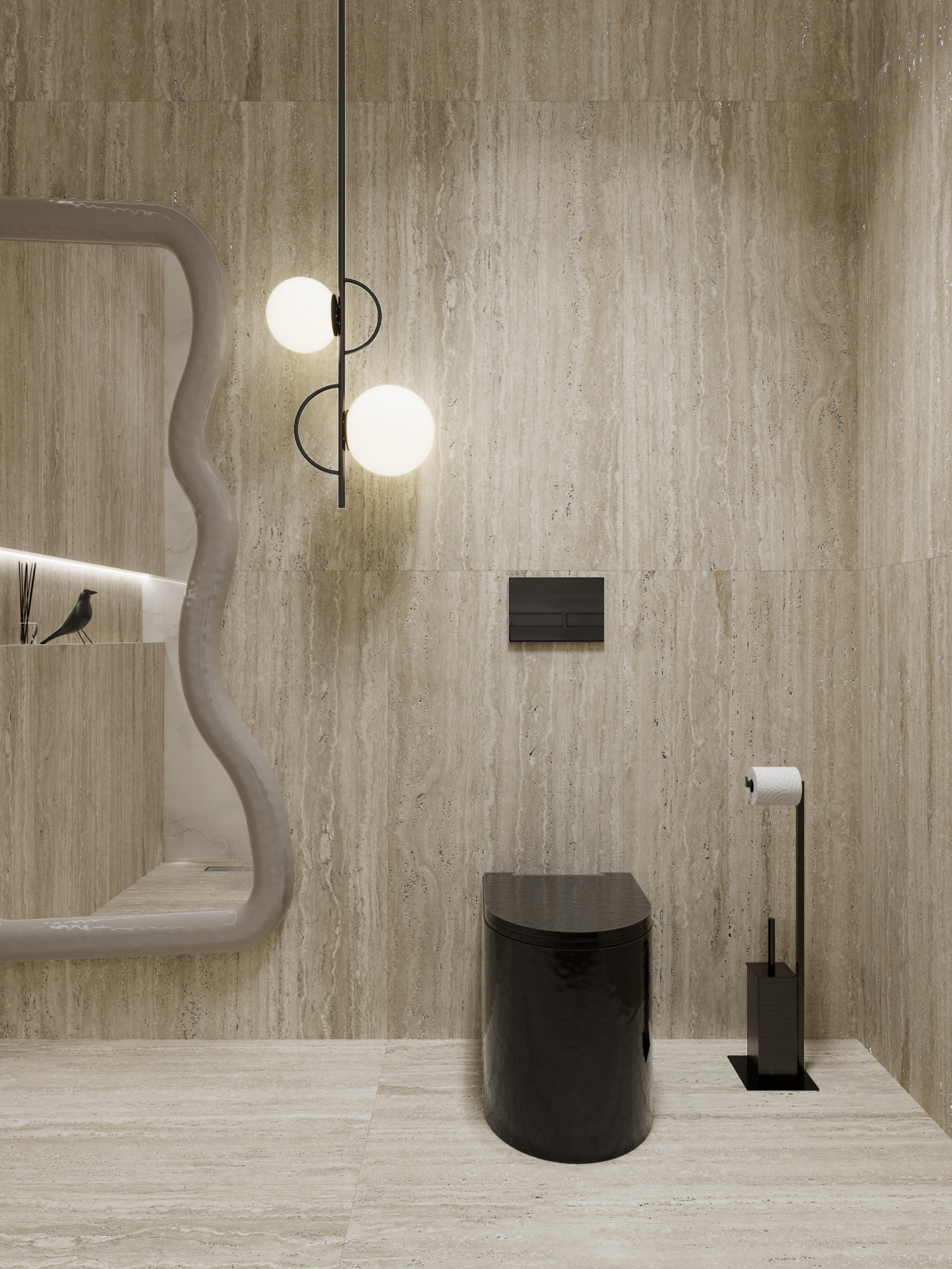 Изображение товара Керамогранит Arcadia Ceramica Травертино Натурал CR4022-A 60x120 см цвет бежевый