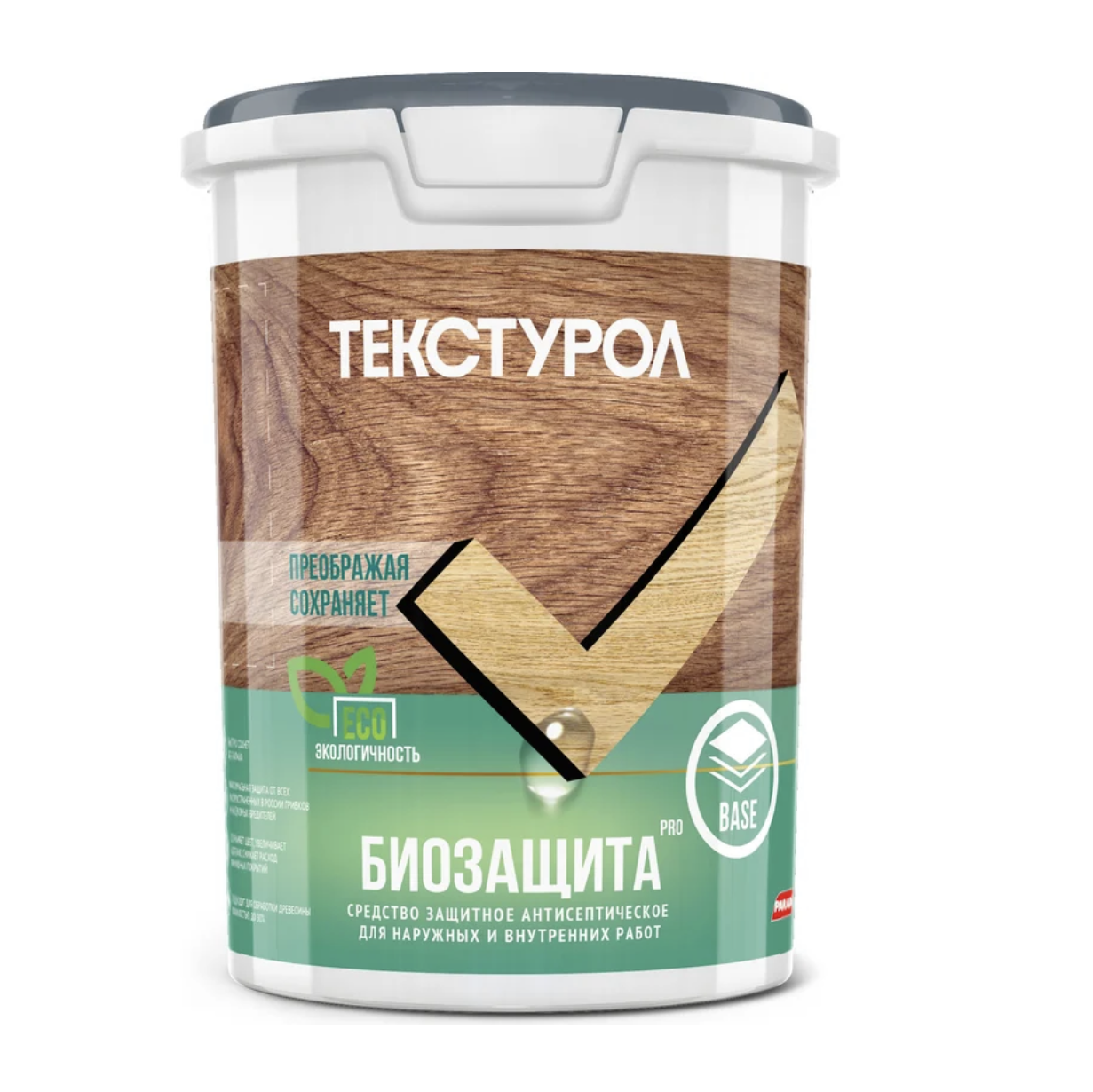 Изображение товара Защитно-декоративный антисептик лессирующий фактуру Текстурол глянцевый цвет прозрачный 2.7 л Изображение товара Защитно-декоративный антисептик лессирующий фактуру Текстурол глянцевый цвет прозрачный 2.7 л