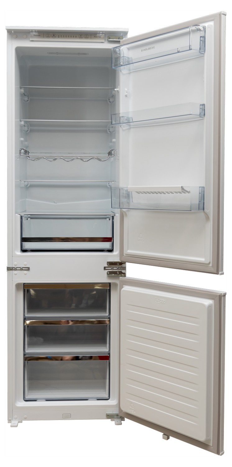 Изображение товара Встраиваемый холодильник Holberg hrb 1774NW bi 54x177.2 см цвет белый