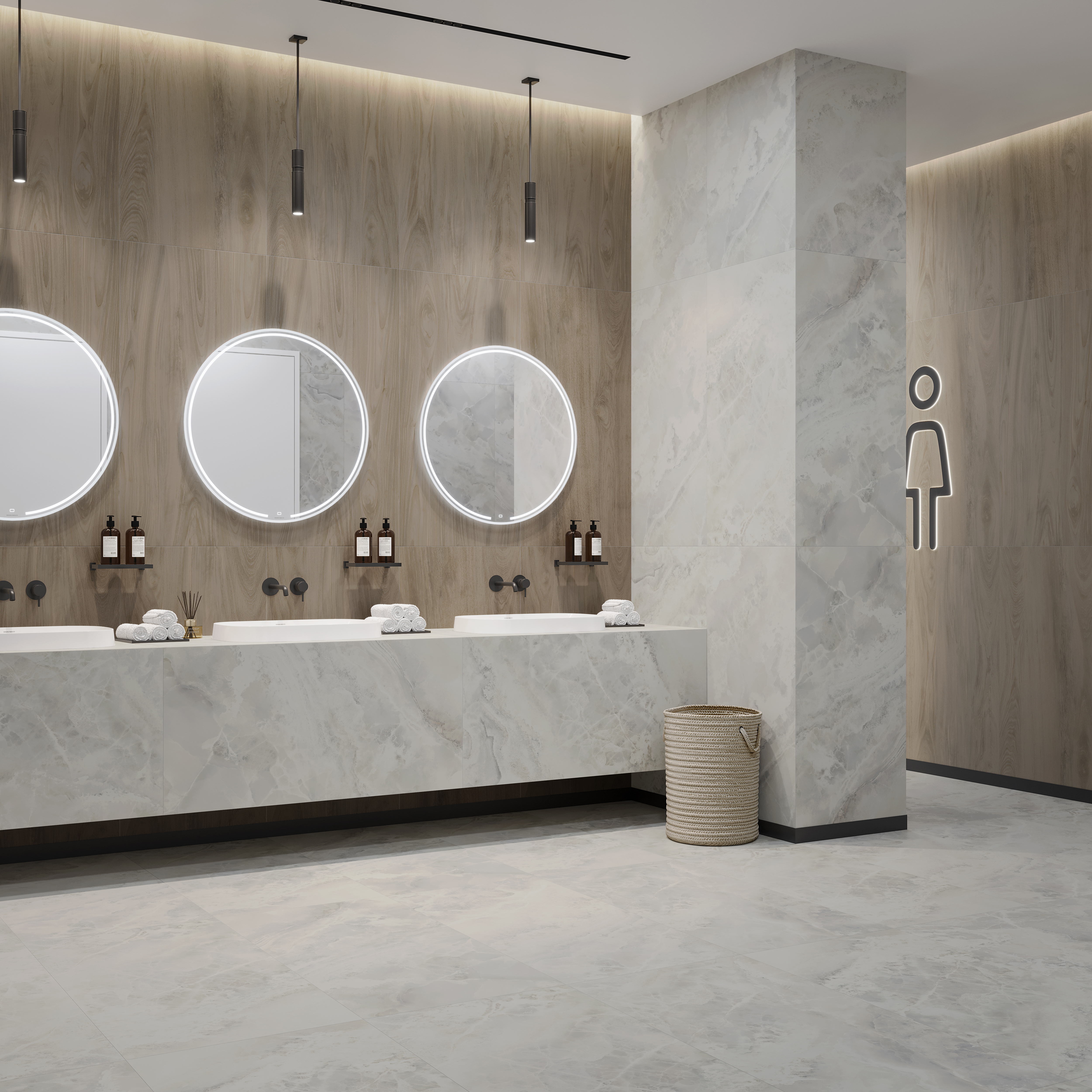 Изображение товара Глазурованный керамогранит Kerama Marazzi Тренто 59.5x119.1 см 1.434 м² гладкий цвет серый