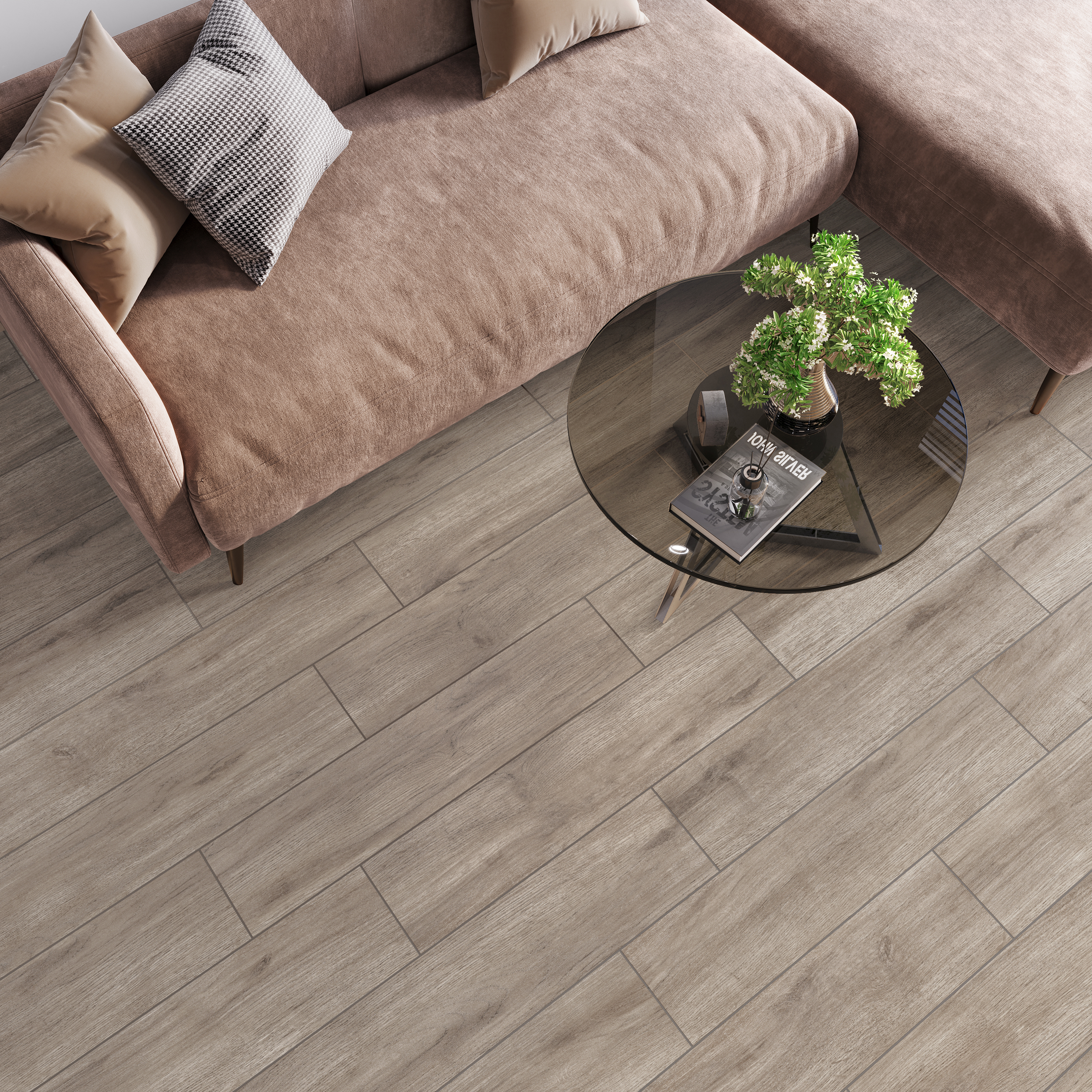 Изображение товара Глазурованный керамогранит Alma Ceramica CityWood GFA2090CTW07R 20x90 см 1.62 м² матовый цвет серый Изображение товара Глазурованный керамогранит Alma Ceramica CityWood GFA2090CTW07R 20x90 см 1.62 м² матовый цвет серый