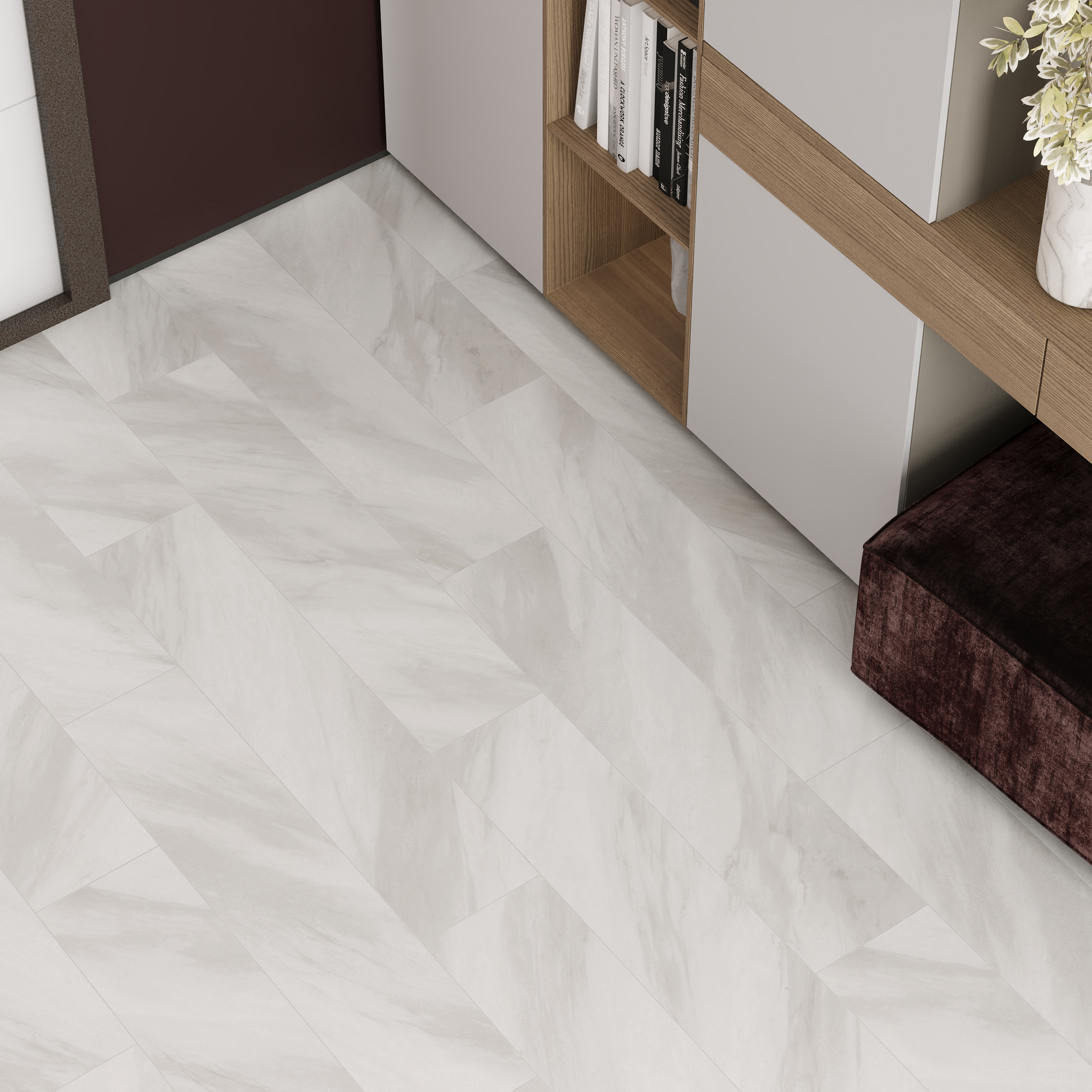 Изображение товара Глазурованный керамогранит Alma Ceramica Materia 47 20x90 см 1.62 м² матовый цвет серо-коричневый