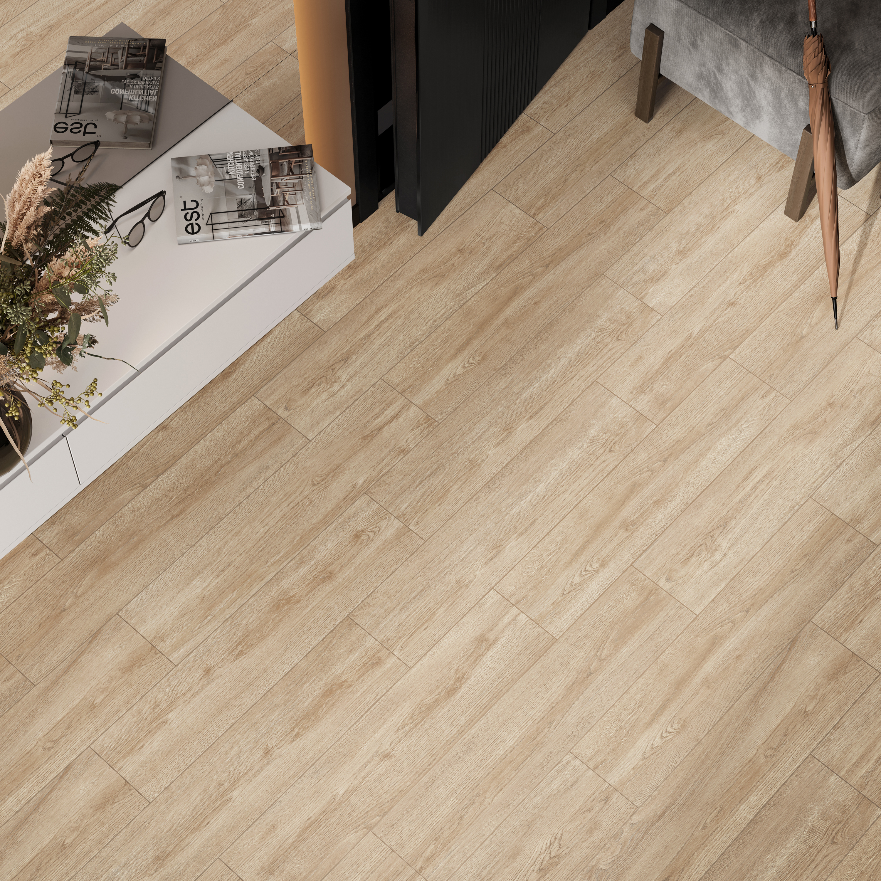 Изображение товара Керамогранит Alma Ceramica Tanzania 04 20x90 см - имитация дерева, матовый, R10