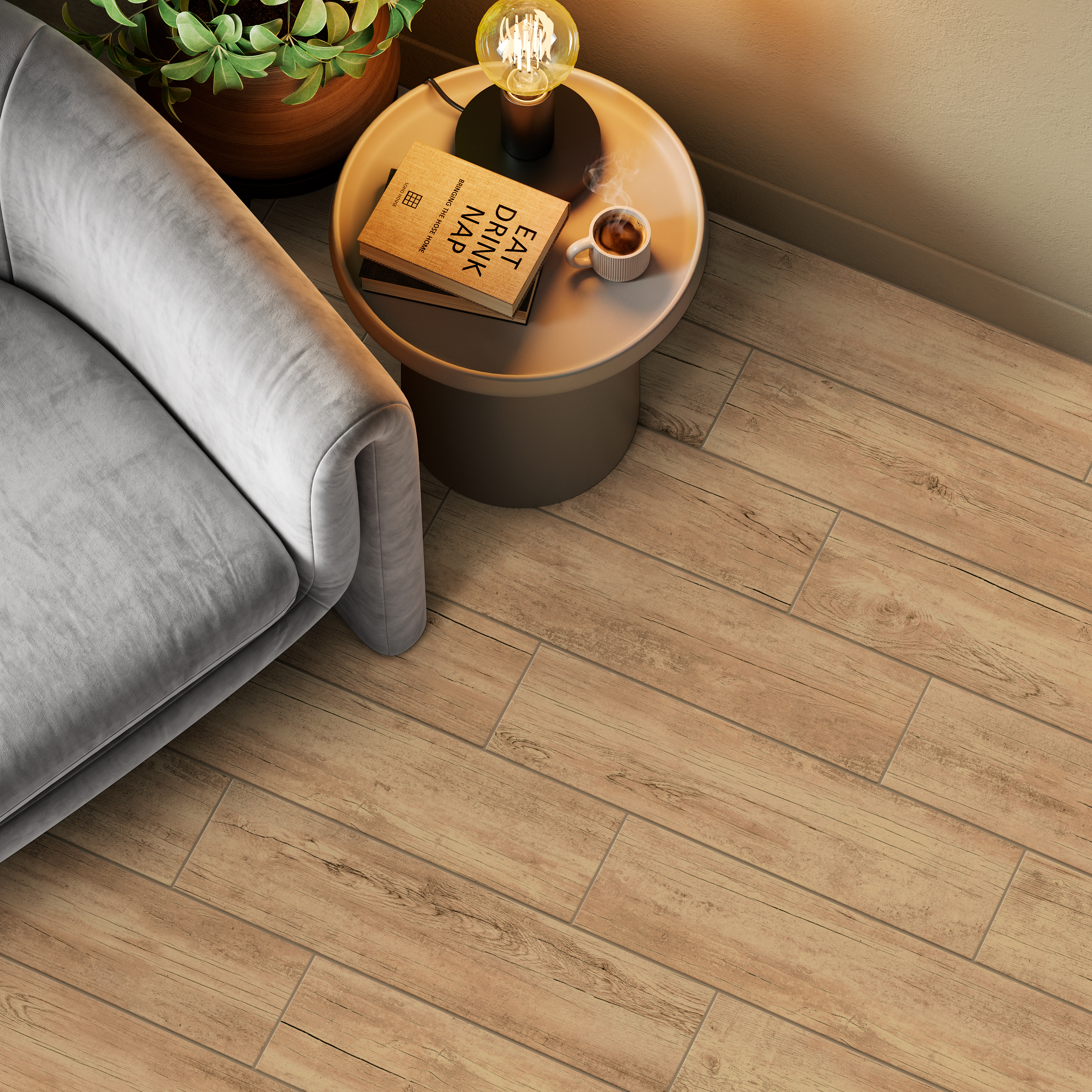 Изображение товара Глазурованный керамогранит Alma Ceramica Shanti 40 15.1x60.2 см 1.82 м² матовый цвет бежевый Изображение товара Глазурованный керамогранит Alma Ceramica Shanti 40 15.1x60.2 см 1.82 м² матовый цвет бежевый