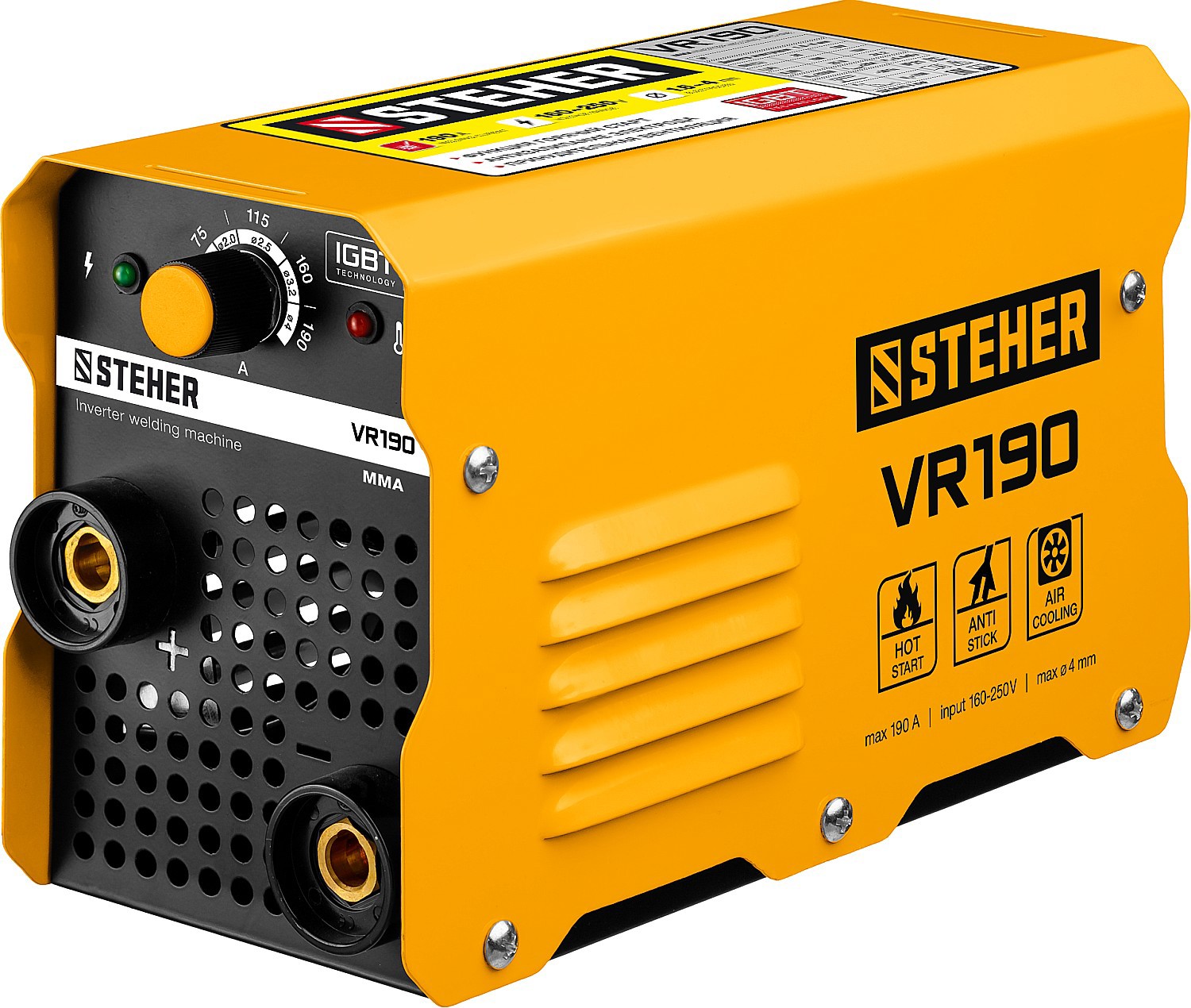 Изображение товара Сварочный аппарат инверторный Steher VR-190, 190 А, до 4 мм