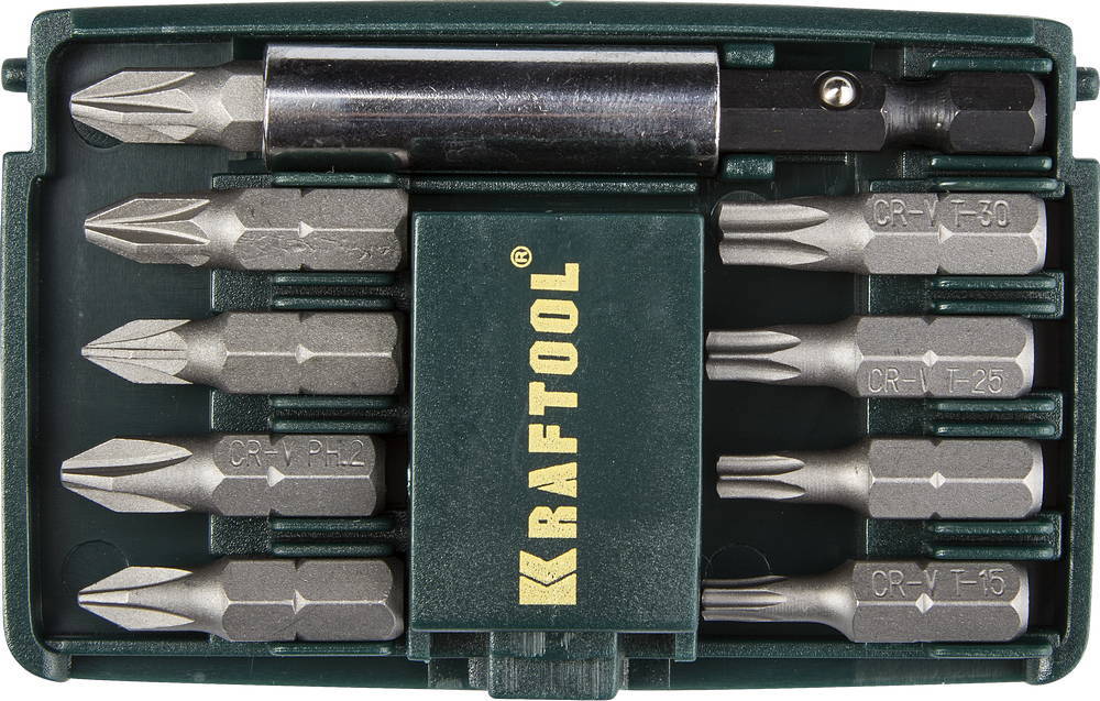 Изображение товара Набор ударных бит Kraftool 26130-H10, 10 шт