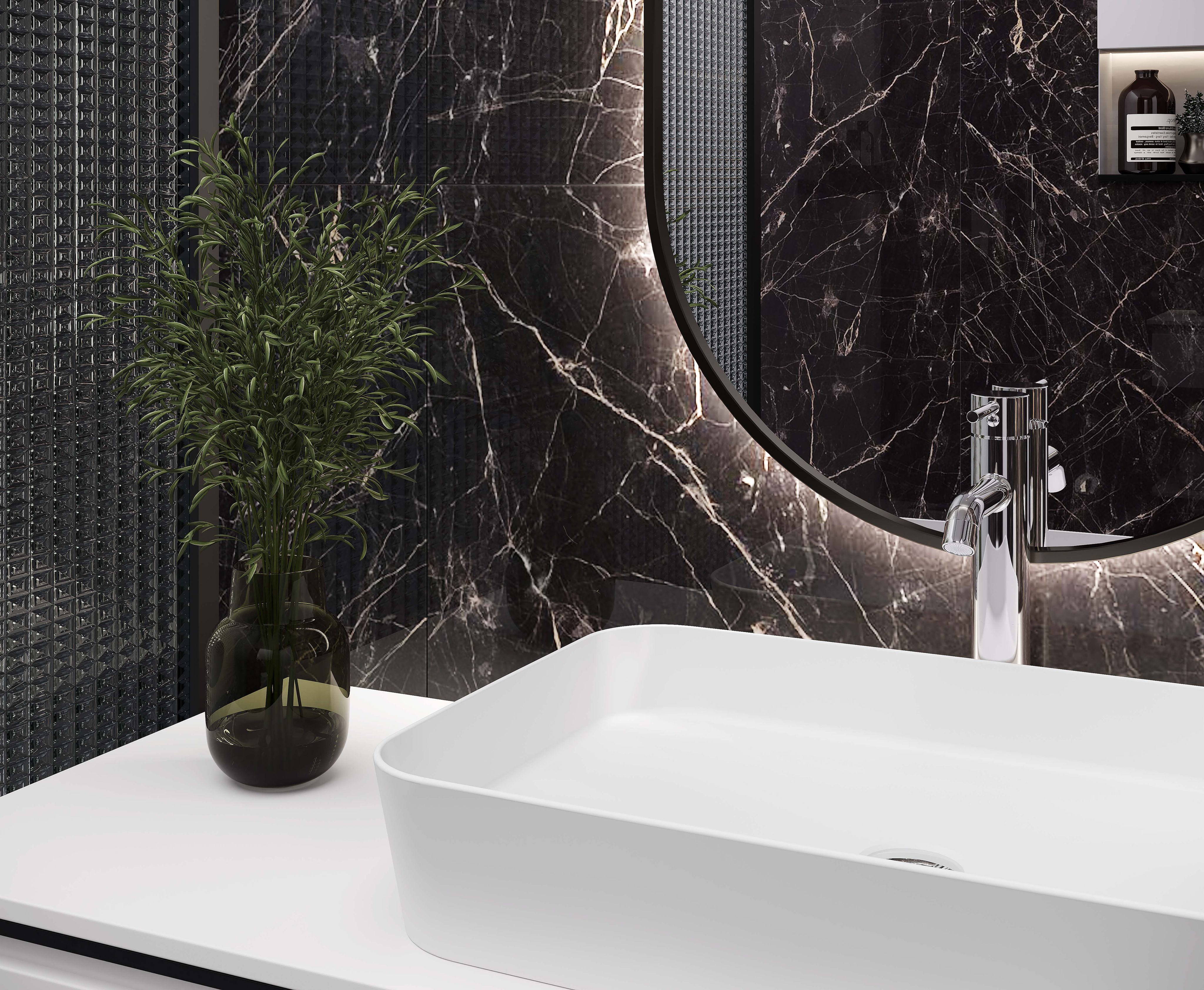Изображение товара Laparet Black Arkadia керамогранит 60x120 см черный полированный
