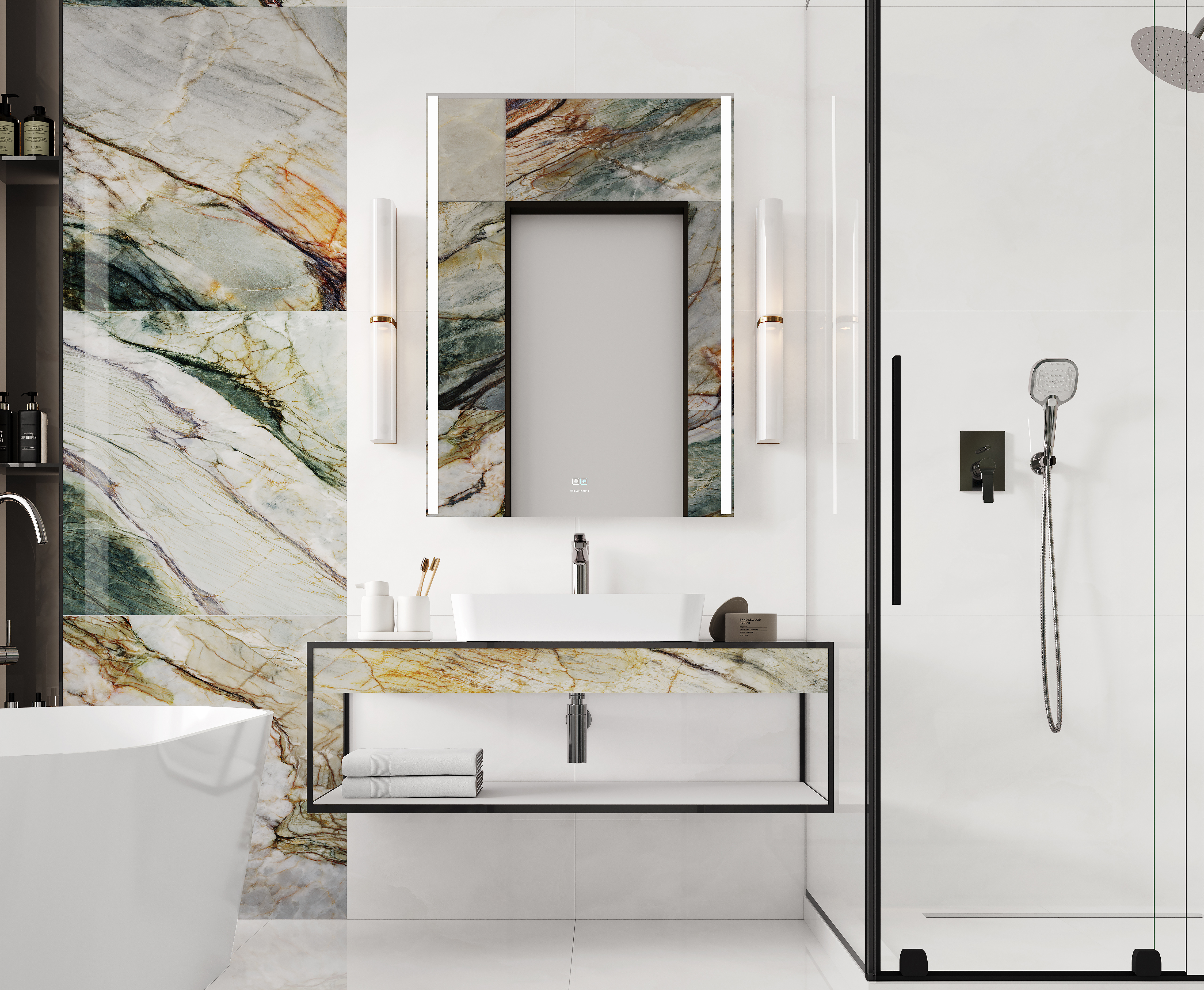 Изображение товара Керамогранит LAPARET Atmosphere Cristal 80x160 полированный белый Изображение товара Керамогранит LAPARET Atmosphere Cristal 80x160 полированный белый