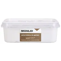 Изображение товара Шпаклевка для дерева MONLID акриловая цвет белый 0.4 кг Изображение товара Шпаклевка для дерева MONLID акриловая цвет белый 0.4 кг