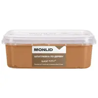 Изображение товара Шпаклевка для дерева MONLID акриловая цвет лиственница 0.4 кг Изображение товара Шпаклевка для дерева MONLID акриловая цвет лиственница 0.4 кг