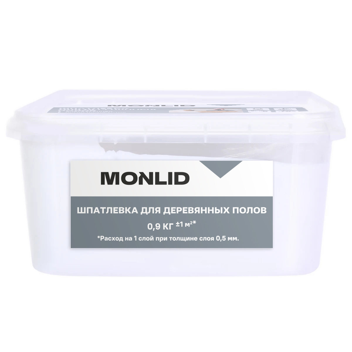 Изображение товара Шпаклевка для дерева MONLID акриловая цвет белый 0.9 кг Изображение товара Шпаклевка для дерева MONLID акриловая цвет белый 0.9 кг