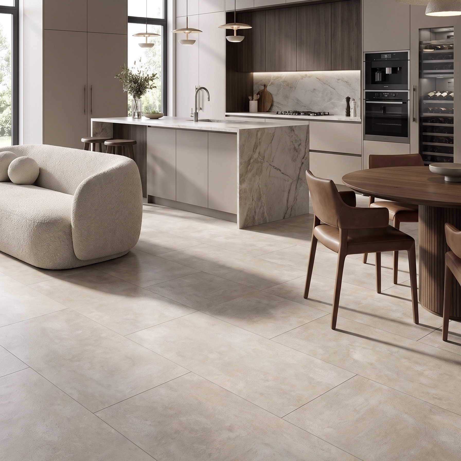Изображение товара SPC плитка ICON Бетон Мунк/Concrete Munk 43 класс толщина 5 мм 2.43 м², цена за упаковку