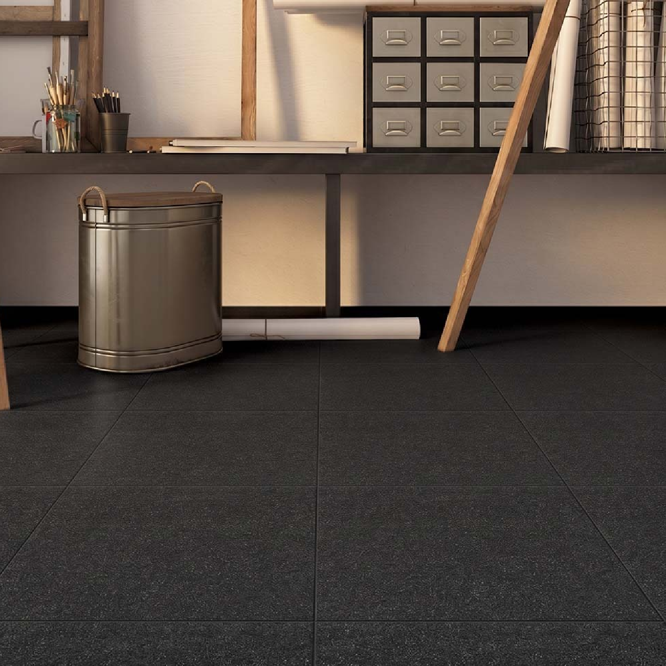 Изображение товара Керамогранит Техногрес Профи 30x30 см 1.35 м² гладкий цвет черный