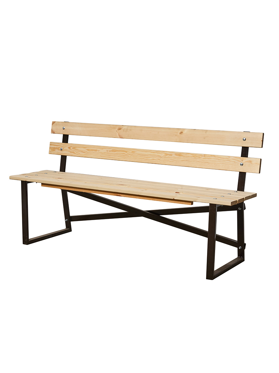 Изображение товара Скамейка садовая SKN-160 160x51x80 см сталь бежевый