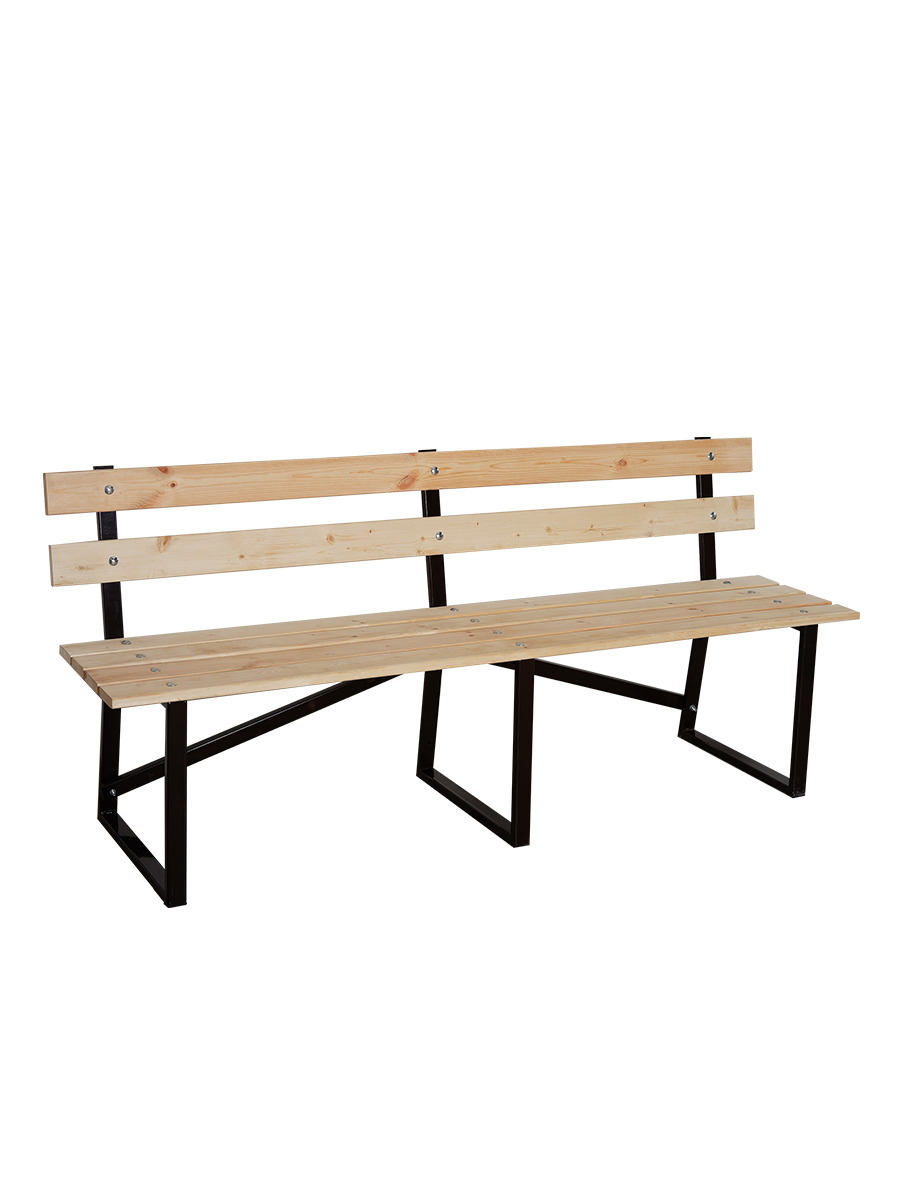 Изображение товара Скамейка садовая SKN-180 180x41.5x80 см сталь бежевый