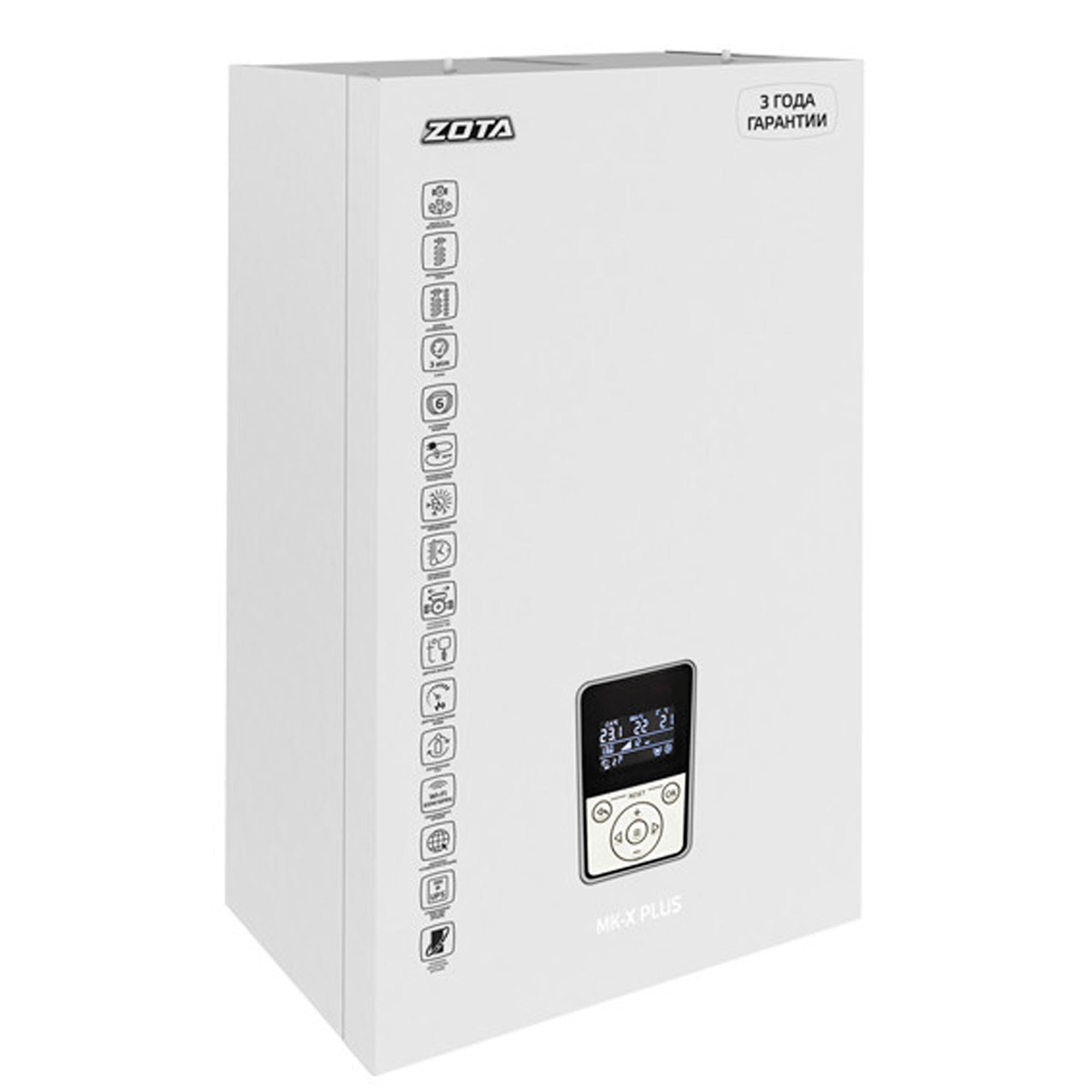 Изображение товара Электрический котел 9 кВт Zota Mk-X Plus 220/380 В 1 настенный Изображение товара Электрический котел 9 кВт Zota Mk-X Plus 220/380 В 1 настенный