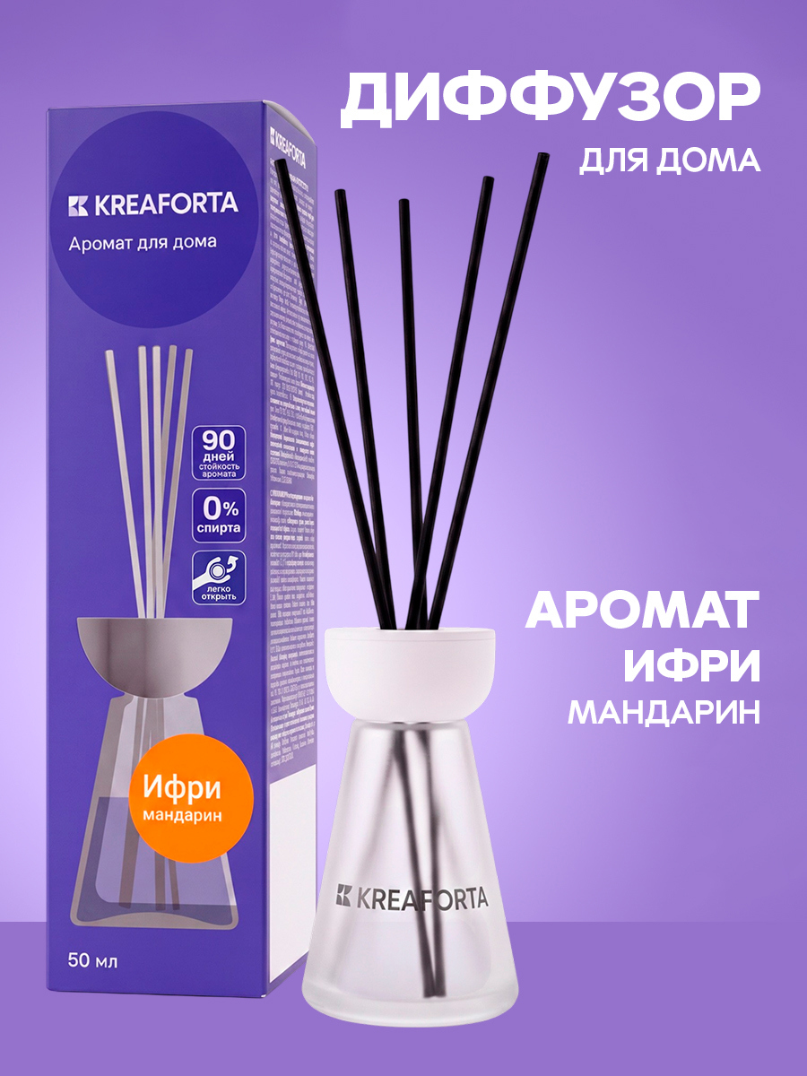 Изображение товара Ароматический диффузор KREAFORTA Ифри 50 мл Изображение товара Ароматический диффузор KREAFORTA Ифри 50 мл
