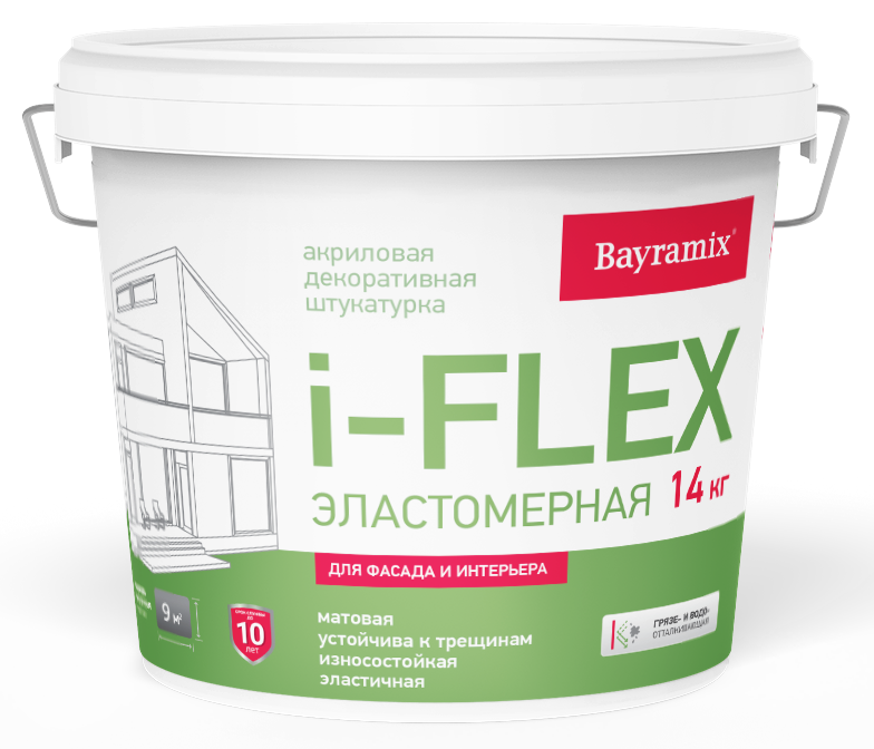 Изображение товара Декоративная эластичная штукатурка Bayramix i-Flex FL 001 с эффектом Шуба Изображение товара Декоративная эластичная штукатурка Bayramix i-Flex FL 001 с эффектом Шуба