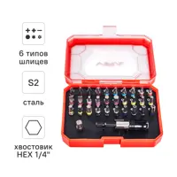 Изображение товара Набор бит магнитных Vira 554106, 32 шт. Изображение товара Набор бит магнитных Vira 554106, 32 шт.