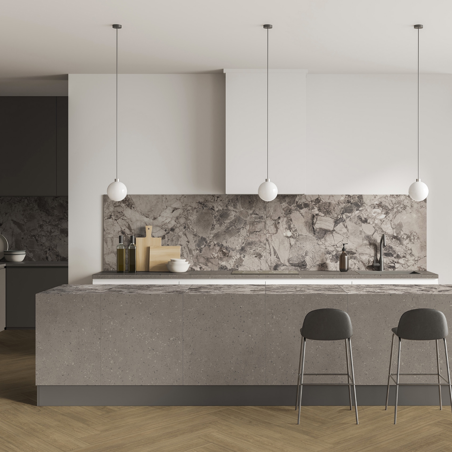 Изображение товара Керамогранит Ametis By Estima Астеро 80x80см 1.28 м² цвет серый
