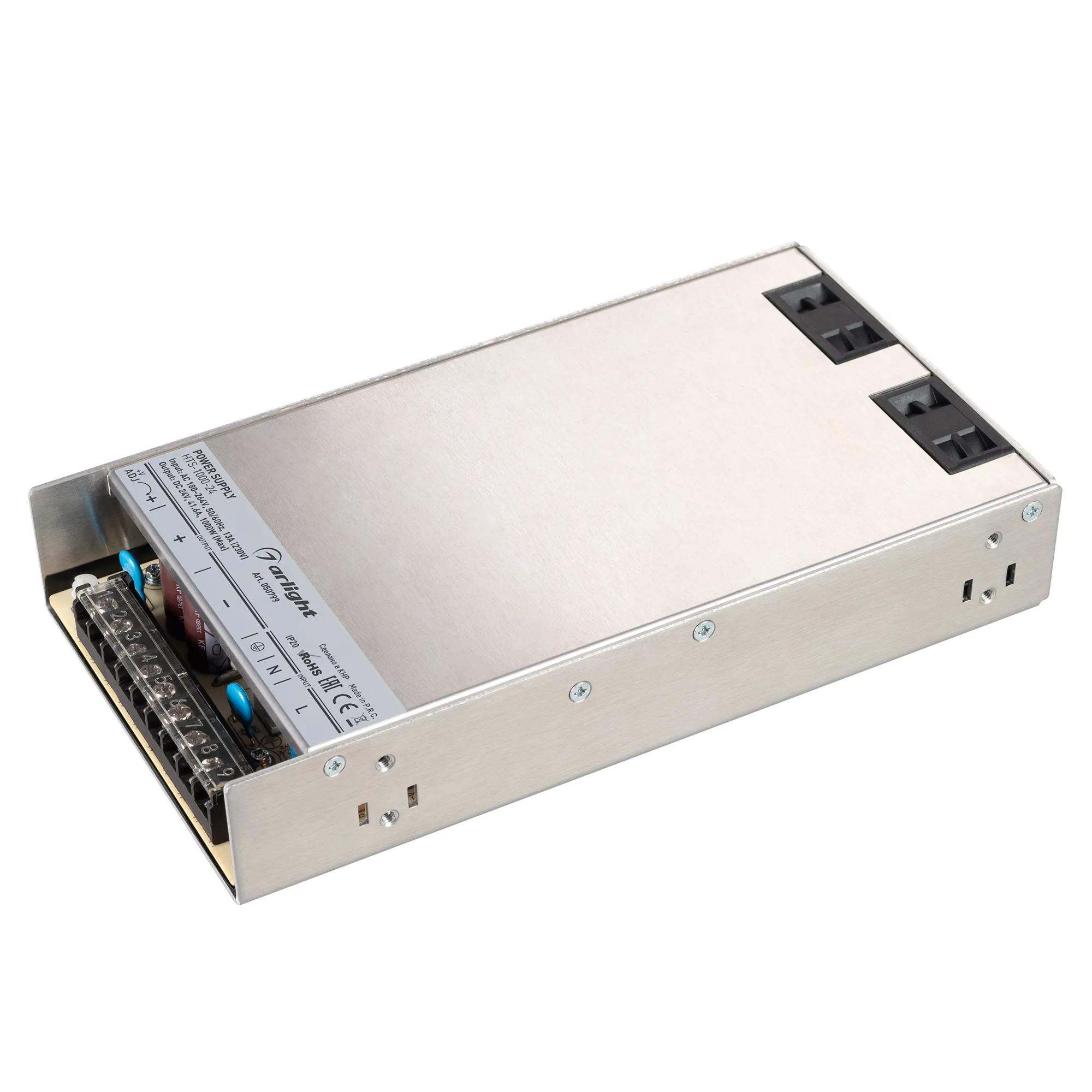 Изображение товара Блок питания для светодиодной ленты Arlight HTS-1000-24 050799 Изображение товара Блок питания для светодиодной ленты Arlight HTS-1000-24 050799