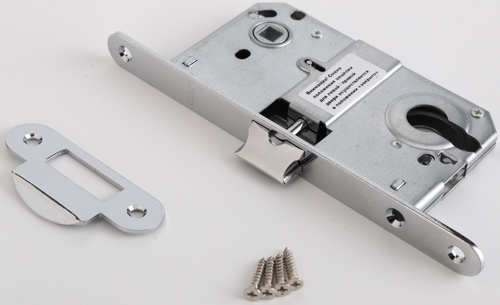 Защёлка межкомнатная под ключ EDS-50-85 металл цвет полированный хром - фото 2