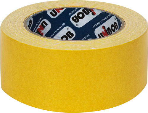Лента клейкая двусторонняя монтажная Unibob 50 мм x 25 м цвет белый