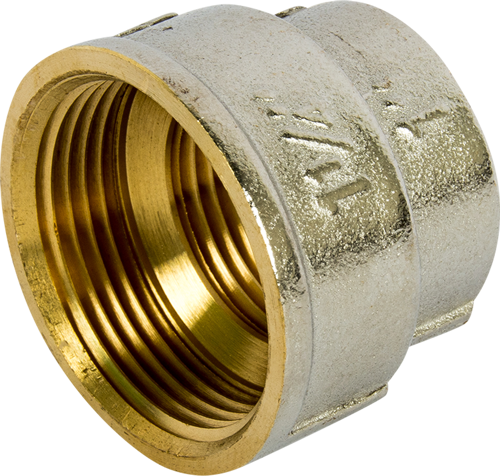 Муфта переходная 1 1/4"x1" ВР мм никелированная латунь 027-8951