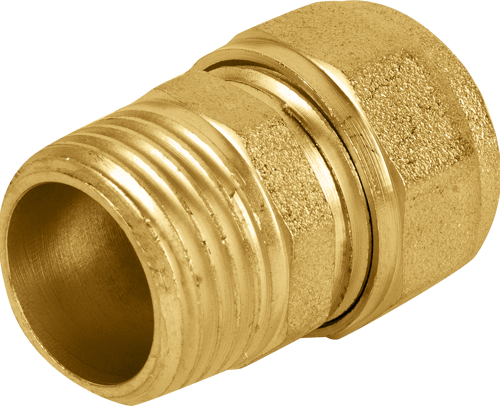 Переходник Aquabeam 1/2"x16 мм НР латунь ABО.301.Y.001604