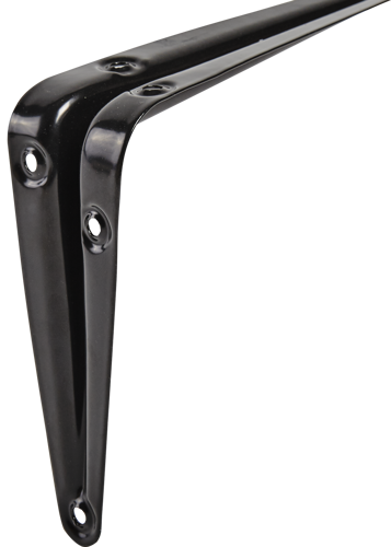 Кронштейн для полки Larvij Utility 10x12.5 см нагрузка до 10 кг металл цвет чёрный - фото 2