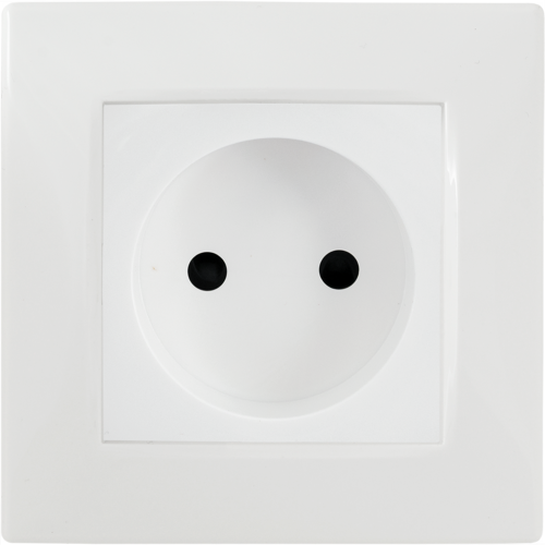 Розетка без заземления - Legrand Etika - со шторками 16А 250В винтовые зажимы - белый - фото 4