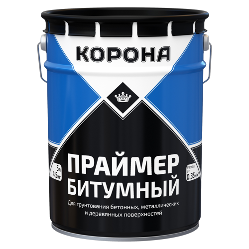 Праймер битумный Корона 4.5 кг 5 л