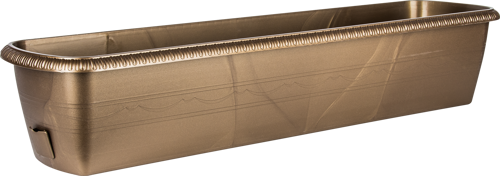 Ящик балконный Жардин 80x20x15.5 см v24 л пластик коричневый