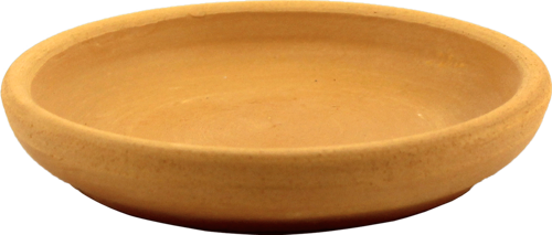 Поддон для горшка Ø17 см, глина, цвет коричневый