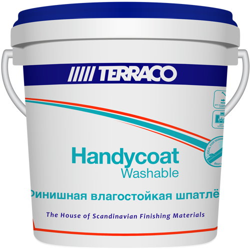 Шпатлёвка финишная влагостойкая Terraco Handycoat Washable 1.5 кг