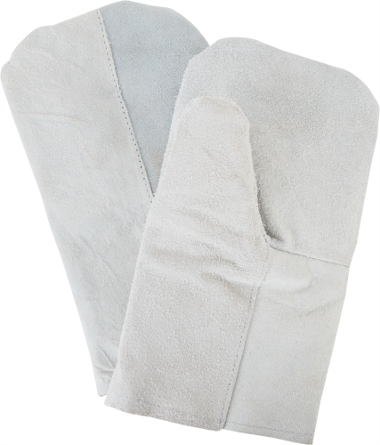 Рукавицы спилковые с искусственным мехом, съемный подклад