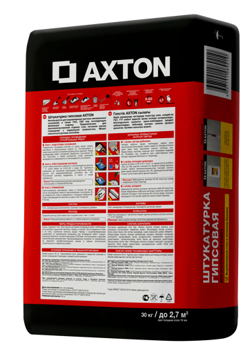 Штукатурка гипсовая Axton 30 кг - фото 2
