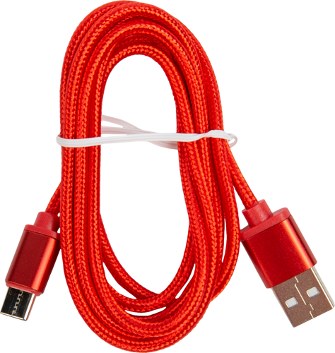Кабель Oxion USB-Type-C 1.3 м 2 A цвет красный - фото 2
