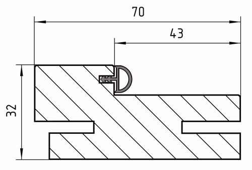 Дверная коробка телескопическая Artens Флай/Уна 2090x70x32 мм Hardflex ламинация цвет белый (комплект 2.5 шт.) - фото 3