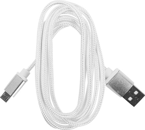 Кабель Oxion USB-micro USB 1.3 м 2 A цвет белый - фото 2